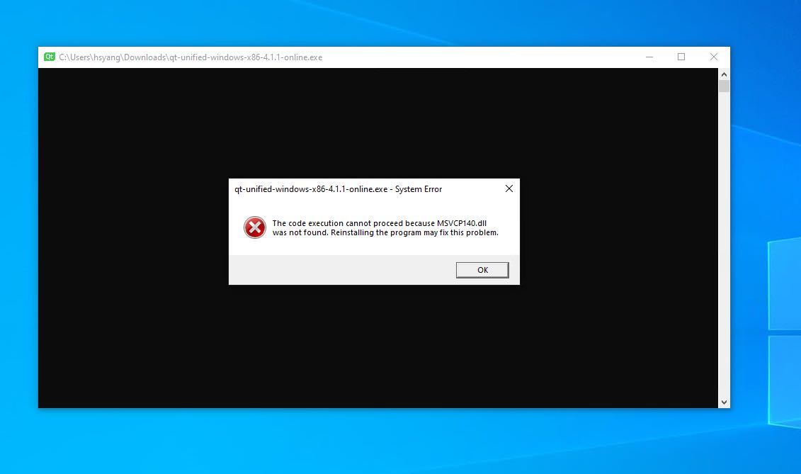 dll not found error