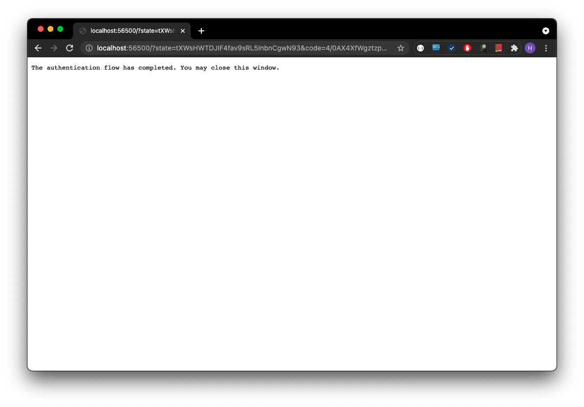 google api credential creation screen