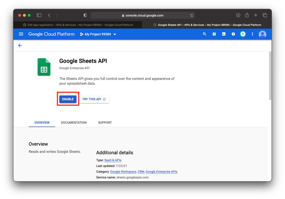 google api library main page