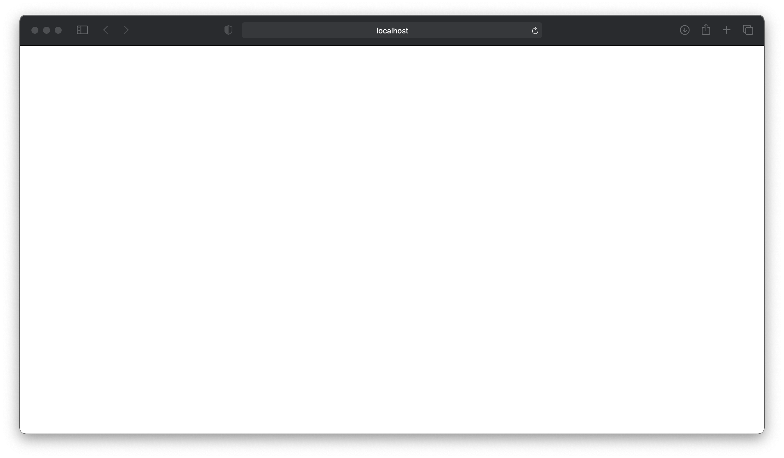 blank homepage
