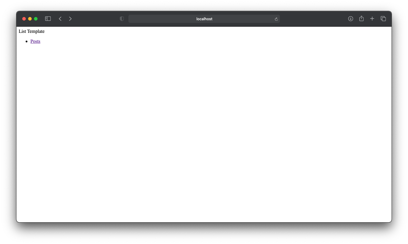 list template